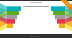 Desktop Screenshot of hautarzt-mayer.de